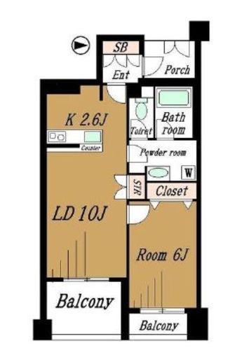 シーズクロノス新宿戸山 3階 間取り図