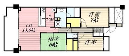 コートヒルズ横濱山手 3階 間取り図