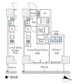 パークアクシス横浜阪東橋 709 間取り図