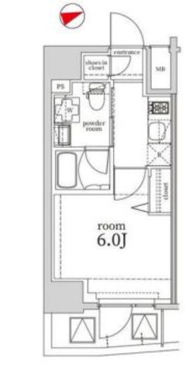 Log戸越 (ログ戸越) 4階 間取り図