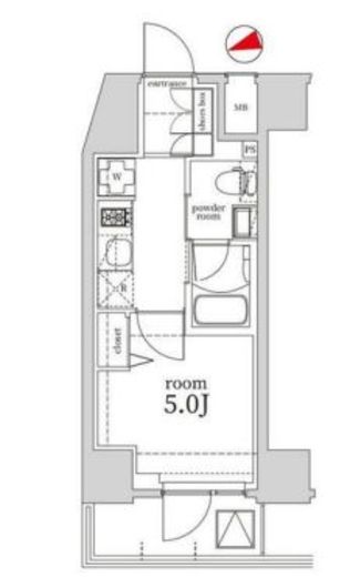 Log戸越 (ログ戸越) 11階 間取り図