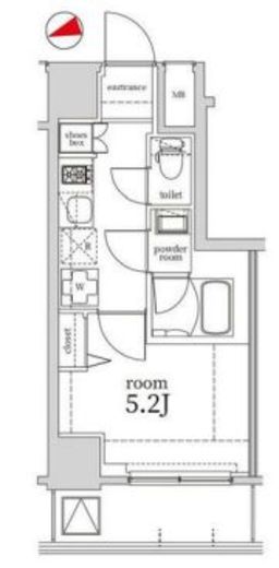 Log戸越 (ログ戸越) 8階 間取り図