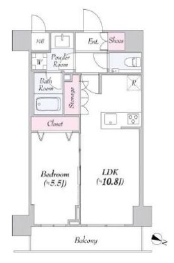 URBANLINK護国寺 302 間取り図