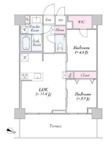 URBANLINK護国寺 109 間取り図