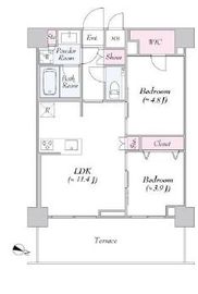 URBANLINK護国寺 109 間取り図