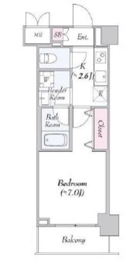 URBANLINK護国寺 311 間取り図