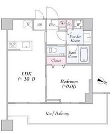 URBANLINK護国寺 602 間取り図