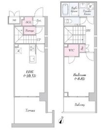 URBANLINK護国寺 106 間取り図