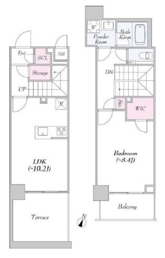 URBANLINK護国寺 108 間取り図