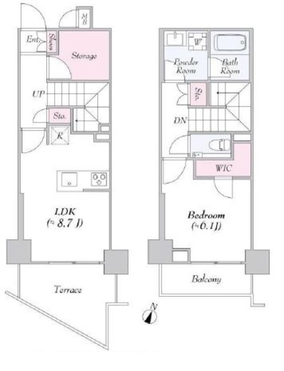 URBANLINK護国寺 213 間取り図