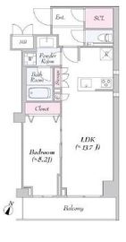 URBANLINK護国寺 313 間取り図