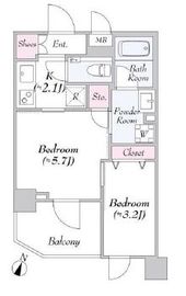 URBANLINK護国寺 416 間取り図