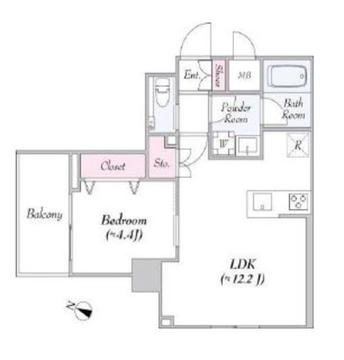 URBANLINK護国寺 325 間取り図