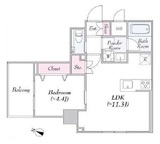 URBANLINK護国寺 615 間取り図