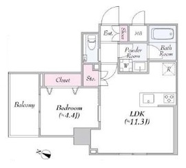 URBANLINK護国寺 615 間取り図