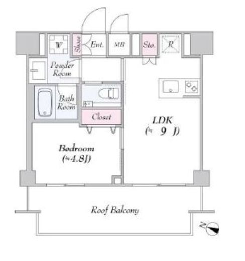 URBANLINK護国寺 612 間取り図