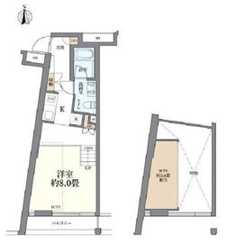 プラウドジェム渋谷神南 3階 間取り図