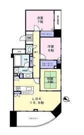 ライフレビュー横濱関内スクエア 7階 間取り図