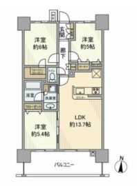日神パレステージ海老名 7階 間取り図