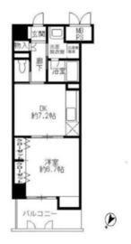 ワイズ新横浜 203 間取り図
