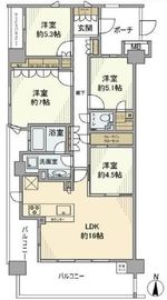 ラグゼコート 7階 間取り図