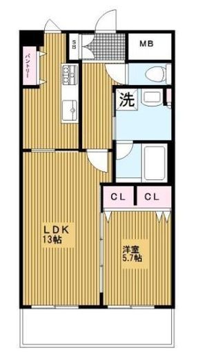 フロール横浜三ツ沢 3階 間取り図