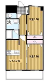 フロール横浜三ツ沢 1階 間取り図