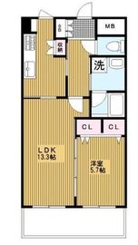 フロール横浜三ツ沢 4階 間取り図