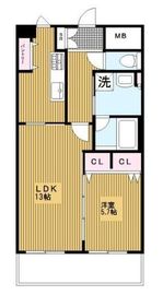 フロール横浜三ツ沢 3階 間取り図