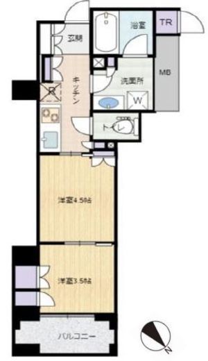 パークホームズ三軒茶屋一丁目 3階 間取り図