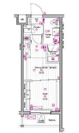 THE PREMIUM CUBE G 東中野 (ザ プレミアムキューブジー東中野) 2階 間取り図