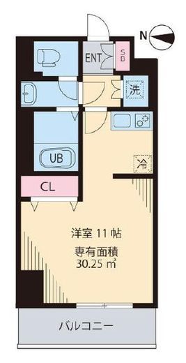 ルアナ亀戸 604 間取り図
