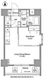 コンフォリア町屋 301 間取り図