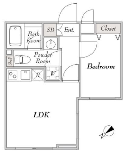 ミリアレジデンス桜新町 1階 間取り図