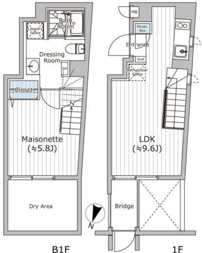 FARE西新宿Ⅷ (ファーレ西新宿8) 102 間取り図