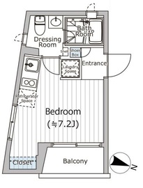 FARE西新宿Ⅶ (ファーレ西新宿7) 203 間取り図