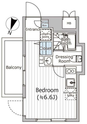 FARE西新宿Ⅶ (ファーレ西新宿7) 301 間取り図