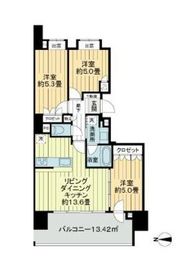 ライオンズ西日暮里マークスフォート 4階 間取り図