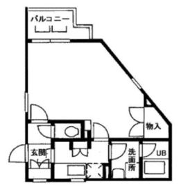 アルビレオ富ヶ谷 2階 間取り図