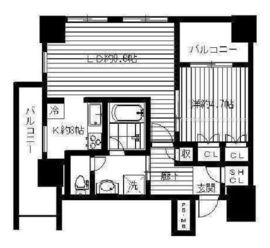 パークタワー池袋イーストプレイス 6階 間取り図