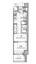 クリアルプレミア明大前 412 間取り図