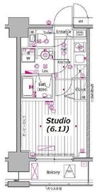 ガーラ・プレシャス川崎 10階 間取り図