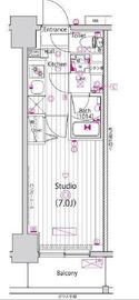 ガーラ・リバースクエア横濱南 3階 間取り図