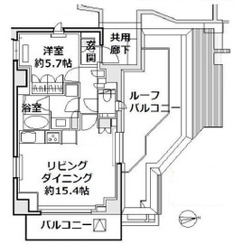 ザ・パークハウス代官山レジデンス 5階 間取り図