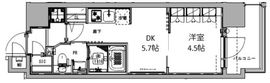 S-RESIDENCE王子Nord (エスレジデンス王子ノール) 703 間取り図