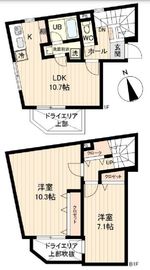 LiveFlat戸越 (ライブフラット戸越) 101 間取り図