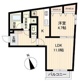 LiveFlat戸越 (ライブフラット戸越) 403 間取り図