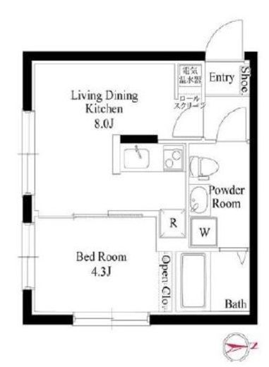 CASA PIAZZA 馬込 101 間取り図