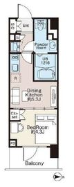 ライオンズフォーシア蔵前オアシス 607 間取り図