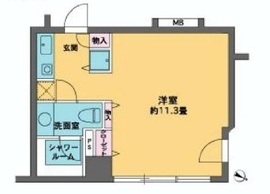 カスタリア水天宮2 403 間取り図